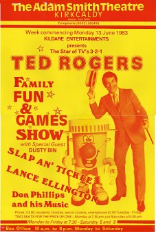 Poster Ted Rogers show Kiskcaldy